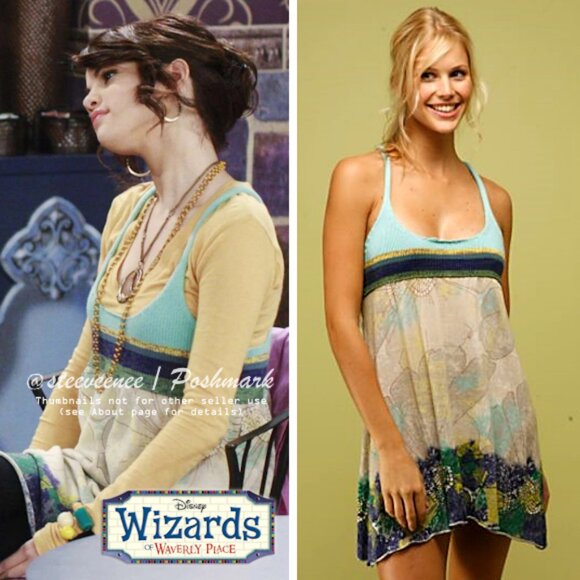 Free People Sun Streaked Florals Dress ASO Alex Russo - Picture 2 of 13